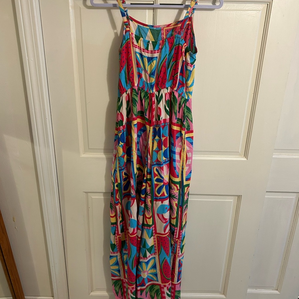 Sincerely Jules Multicolor Floral Patchwork Tie-S… - image 3